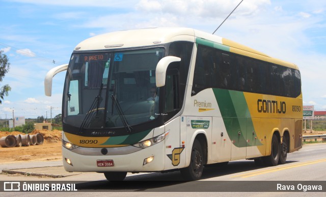 Empresa Gontijo de Transportes 18090 na cidade de Vitória da Conquista, Bahia, Brasil, por Rava Ogawa. ID da foto: 11784702.