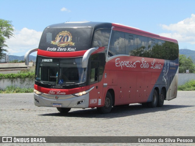 Expresso São Luiz 10020 na cidade de Caruaru, Pernambuco, Brasil, por Lenilson da Silva Pessoa. ID da foto: 11783881.