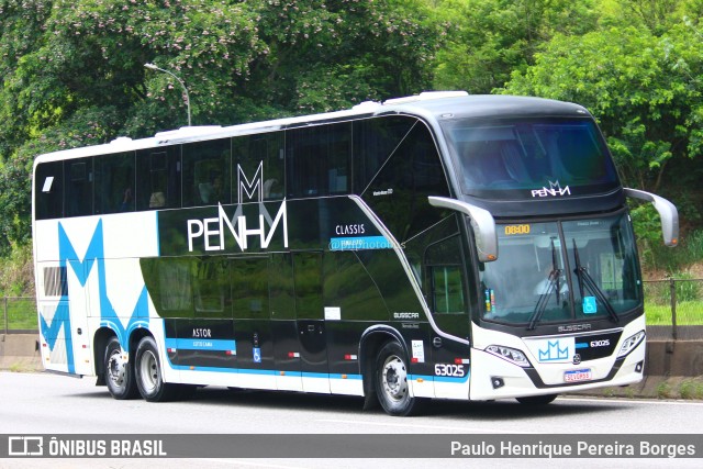 Empresa de Ônibus Nossa Senhora da Penha 63025 na cidade de Piraí, Rio de Janeiro, Brasil, por Paulo Henrique Pereira Borges. Número da foto: #11784330.