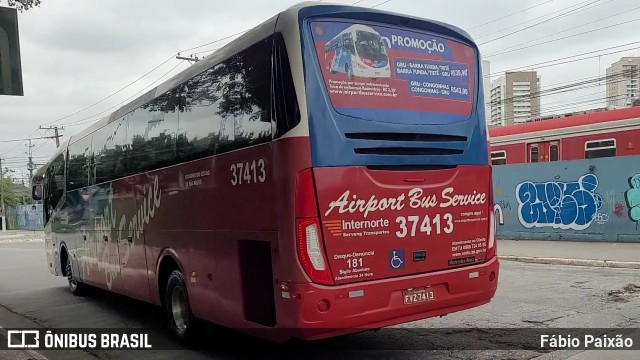 Airport Bus Service 37413 na cidade de São Paulo, São Paulo, Brasil, por Fábio Paixão. ID da foto: 11784924.