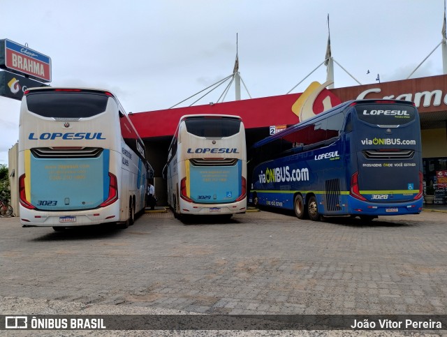 LopeSul Transportes - Lopes e Oliveira Transportes e Turismo - Lopes Sul 3029 na cidade de Paranaíba, Mato Grosso do Sul, Brasil, por João Vitor Pereira. ID da foto: 11786397.