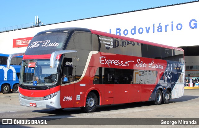 Expresso São Luiz 8000 na cidade de Goiânia, Goiás, Brasil, por George Miranda. ID da foto: 11786908.