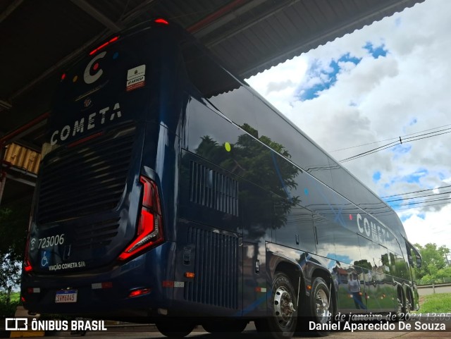 Viação Cometa 723006 na cidade de Ribeirão Preto, São Paulo, Brasil, por Daniel Aparecido De Souza. ID da foto: 11785447.