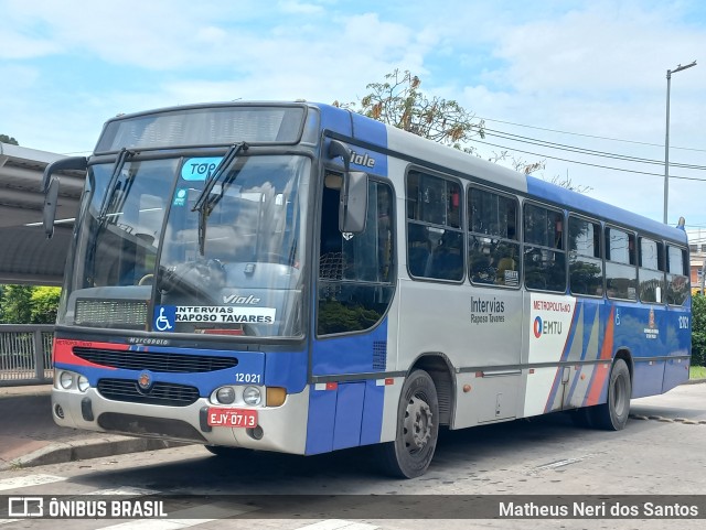 Auto Viação Bragança Metropolitana > Viação Raposo Tavares 12.021 na cidade de São Paulo, São Paulo, Brasil, por Matheus Neri dos Santos. ID da foto: 11785779.