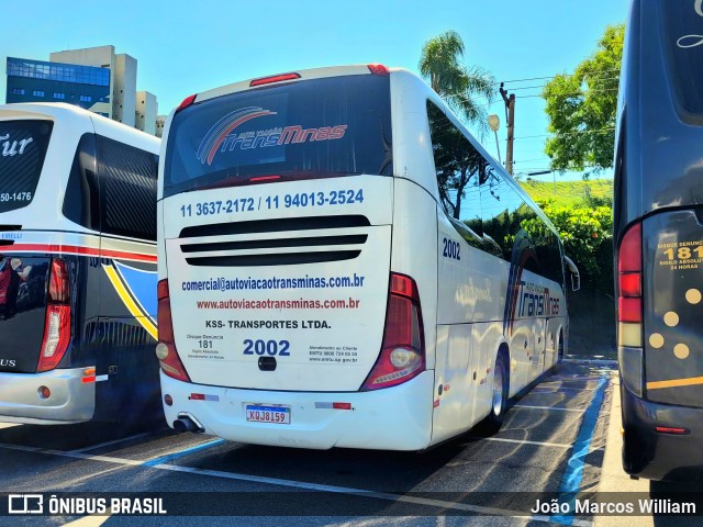 Auto Viação TransMinas 2002 na cidade de Aparecida, São Paulo, Brasil, por João Marcos William. Número da foto: #11786603.
