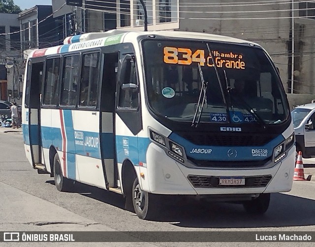 Auto Viação Jabour D86338 na cidade de Rio de Janeiro, Rio de Janeiro, Brasil, por Lucas Machado. ID da foto: 11788603.