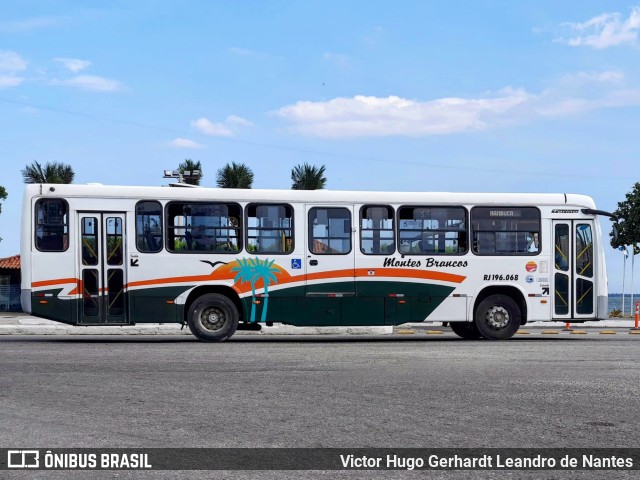 Viação Montes Brancos RJ 196.068 na cidade de Araruama, Rio de Janeiro, Brasil, por Victor Hugo Gerhardt Leandro de Nantes. Número da foto: #11786229.