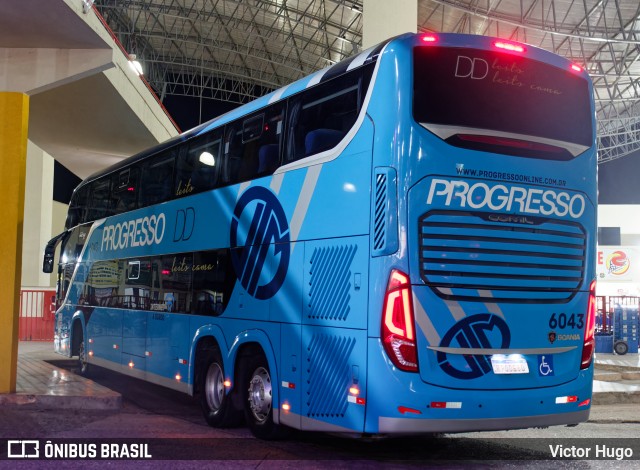 Auto Viação Progresso 6043 na cidade de Imperatriz, Maranhão, Brasil, por Victor Hugo. Número da foto: #11786705.