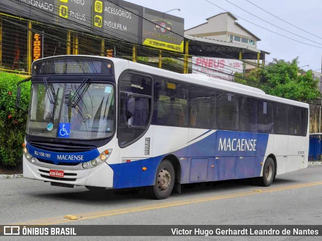 Rápido Macaense RJ 150.161 na cidade de Macaé, Rio de Janeiro, Brasil, por Victor Hugo Gerhardt Leandro de Nantes. ID da foto: 11786569.