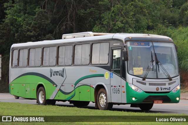 Turin Transportes 1395 na cidade de Conselheiro Lafaiete, Minas Gerais, Brasil, por Lucas Oliveira. Número da foto: #11788139.