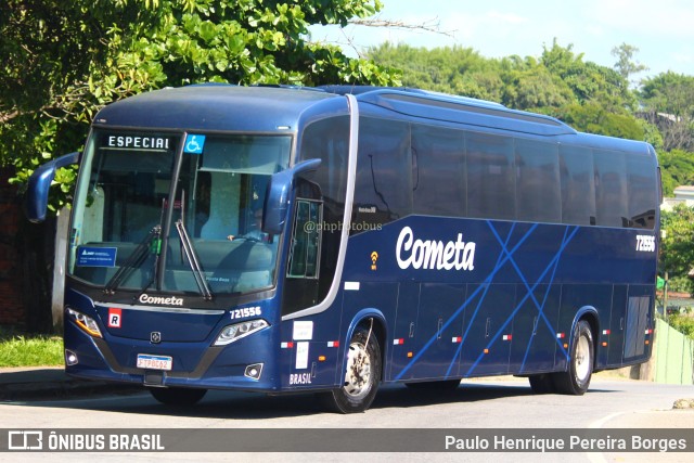 Viação Cometa 721556 na cidade de Resende, Rio de Janeiro, Brasil, por Paulo Henrique Pereira Borges. ID da foto: 11786502.