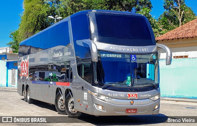 Auto Viação 1001 Rj 108.1142 na cidade de Campos dos Goytacazes, Rio de Janeiro, Brasil, por Breno Vieira. ID da foto: 11787113.