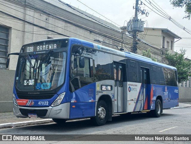 ATT - Alto Tietê Transportes 47.022 na cidade de São Paulo, São Paulo, Brasil, por Matheus Neri dos Santos. Número da foto: #11785873.