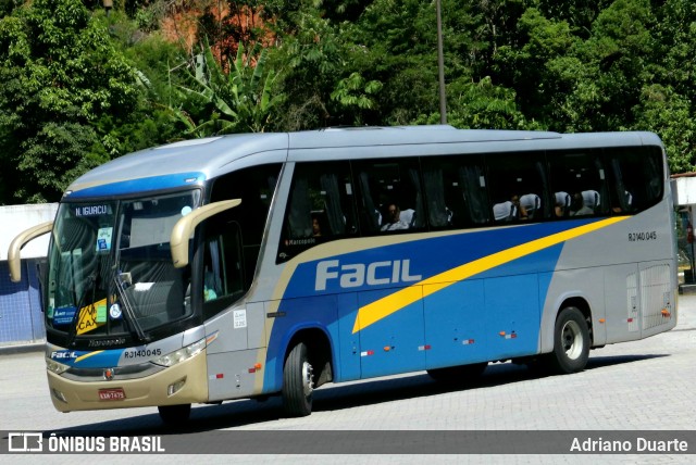 Fácil Transportes e Turismo RJ 140.045 na cidade de Petrópolis, Rio de Janeiro, Brasil, por Adriano Duarte. ID da foto: 11788715.