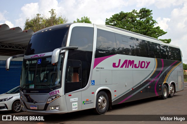 Viação Jam Joy 11521 na cidade de Imperatriz, Maranhão, Brasil, por Victor Hugo. Número da foto: #11786660.