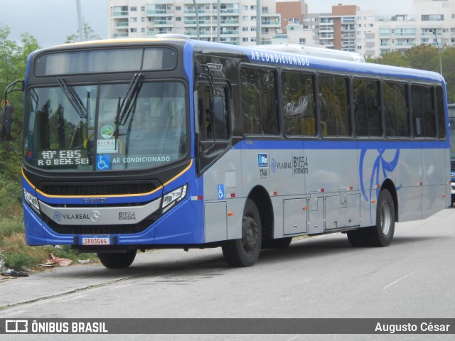 Viação Vila Real B11554 na cidade de Rio de Janeiro, Rio de Janeiro, Brasil, por Augusto César. Número da foto: #11788628.