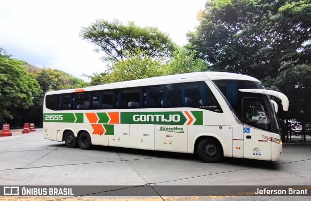 Empresa Gontijo de Transportes 21555 na cidade de São Paulo, São Paulo, Brasil, por Jeferson Brant. ID da foto: 11786190.