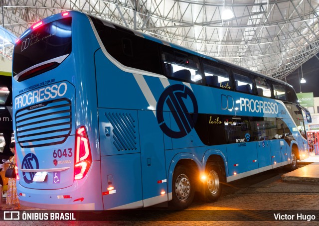 Auto Viação Progresso 6043 na cidade de Imperatriz, Maranhão, Brasil, por Victor Hugo. ID da foto: 11786721.