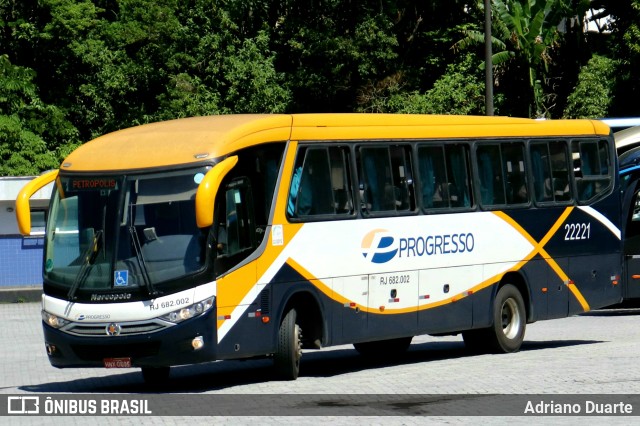 Viação Progresso 22221 na cidade de Petrópolis, Rio de Janeiro, Brasil, por Adriano Duarte. ID da foto: 11788745.