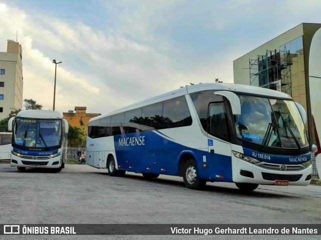 Rápido Macaense RJ 150.014 na cidade de Macaé, Rio de Janeiro, Brasil, por Victor Hugo Gerhardt Leandro de Nantes. Número da foto: #11786557.