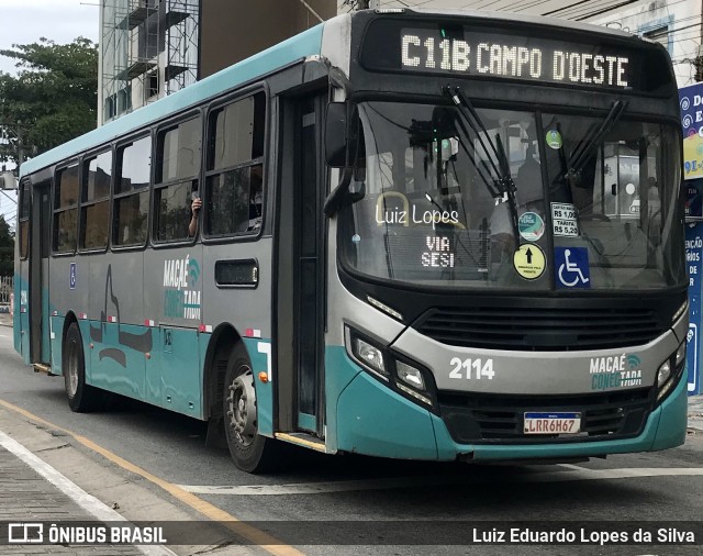 SIT Macaé Transportes 2114 na cidade de Macaé, Rio de Janeiro, Brasil, por Luiz Eduardo Lopes da Silva. ID da foto: 11788095.