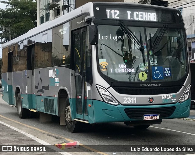 SIT Macaé Transportes 2311 na cidade de Macaé, Rio de Janeiro, Brasil, por Luiz Eduardo Lopes da Silva. ID da foto: 11790331.