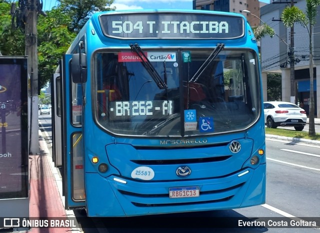 Viação Satélite 25587 na cidade de Vitória, Espírito Santo, Brasil, por Everton Costa Goltara. Número da foto: #11790787.