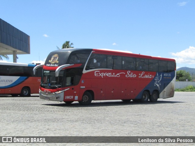 Expresso São Luiz 10020 na cidade de Caruaru, Pernambuco, Brasil, por Lenilson da Silva Pessoa. Número da foto: #11791075.