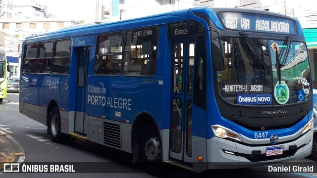 Nortran Transportes Coletivos 6447 na cidade de Porto Alegre, Rio Grande do Sul, Brasil, por Daniel Girald. Número da foto: #11789049.