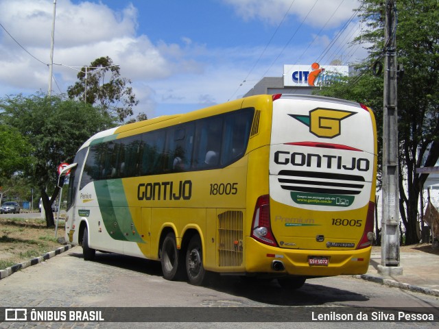 Empresa Gontijo de Transportes 18005 na cidade de Caruaru, Pernambuco, Brasil, por Lenilson da Silva Pessoa. ID da foto: 11791288.