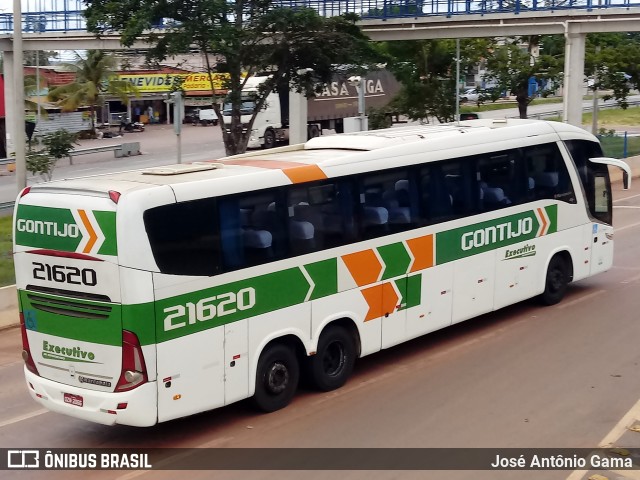 Empresa Gontijo de Transportes 21620 na cidade de Gama, Distrito Federal, Brasil, por José Antônio Gama. ID da foto: 11789938.