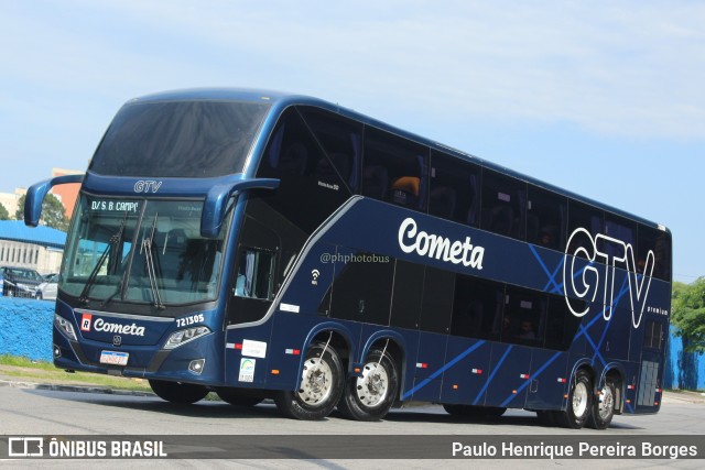 Viação Cometa 721305 na cidade de São Paulo, São Paulo, Brasil, por Paulo Henrique Pereira Borges. ID da foto: 11789528.