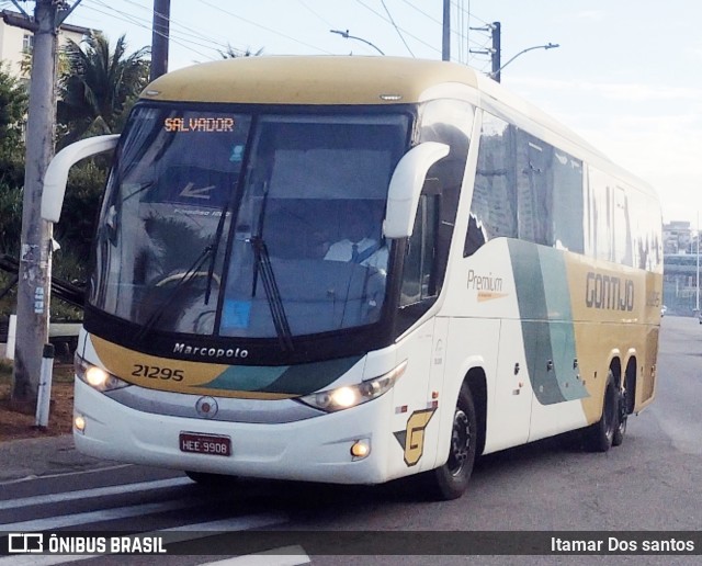 Empresa Gontijo de Transportes 21295 na cidade de Salvador, Bahia, Brasil, por Itamar dos Santos. ID da foto: 11791292.