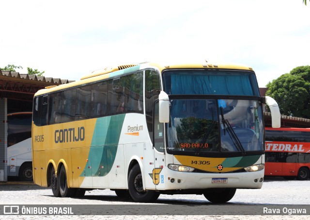 Empresa Gontijo de Transportes 14305 na cidade de Vitória da Conquista, Bahia, Brasil, por Rava Ogawa. ID da foto: 11790639.