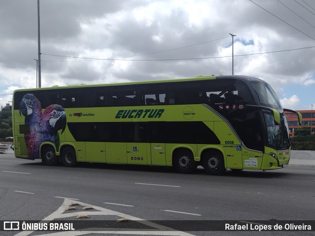 Eucatur - Empresa União Cascavel de Transportes e Turismo 6008 na cidade de São Paulo, São Paulo, Brasil, por Rafael Lopes de Oliveira. ID da foto: 11789171.