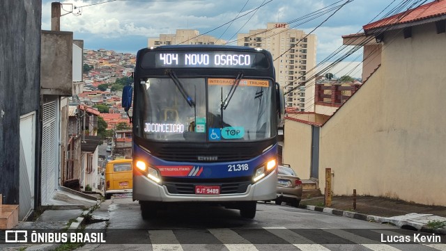 Viação Osasco 21.318 na cidade de Osasco, São Paulo, Brasil, por Lucas Kevin. ID da foto: 11789311.