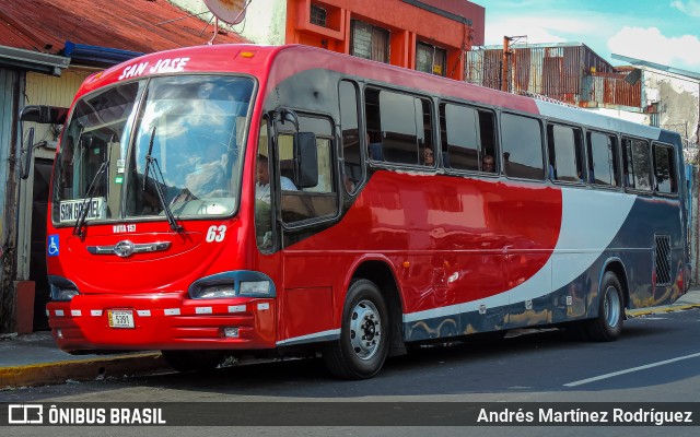 Tranportes San Gabriel de Aserrí 63 na cidade de Catedral, San José, San José, Costa Rica, por Andrés Martínez Rodríguez. Número da foto: #11790034.