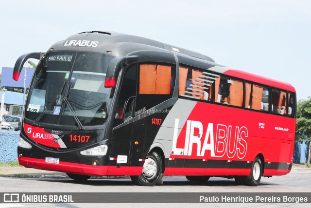 Lirabus 14107 na cidade de São Paulo, São Paulo, Brasil, por Paulo Henrique Pereira Borges. Número da foto: #11789506.