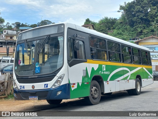 Viação 1º de Março 214 na cidade de Teresópolis, Rio de Janeiro, Brasil, por Luiz Guilherme. ID da foto: 11789633.