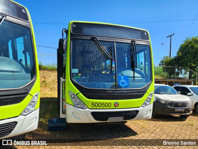 BsBus Mobilidade 500500 na cidade de Candangolândia, Distrito Federal, Brasil, por Brenno Santos. ID da foto: 11789846.