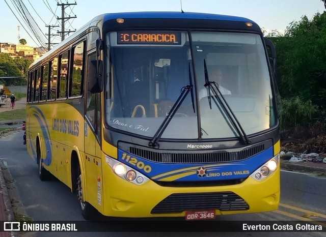 Viação Lírio dos Vales 11200 na cidade de Cariacica, Espírito Santo, Brasil, por Everton Costa Goltara. Número da foto: #11792316.