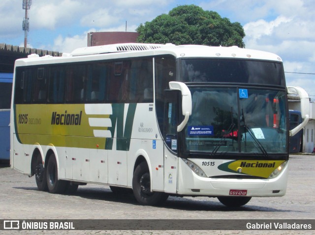 Viação Nacional 10515 na cidade de Vitória da Conquista, Bahia, Brasil, por Gabriel Valladares. ID da foto: 11793208.