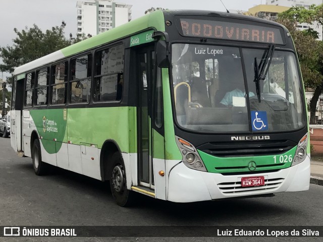 Auto Viação São João 1 026 na cidade de Campos dos Goytacazes, Rio de Janeiro, Brasil, por Luiz Eduardo Lopes da Silva. ID da foto: 11792186.