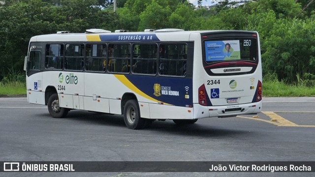 Viação Elite 2344 na cidade de Volta Redonda, Rio de Janeiro, Brasil, por João Victor Rodrigues Rocha. ID da foto: 11792601.