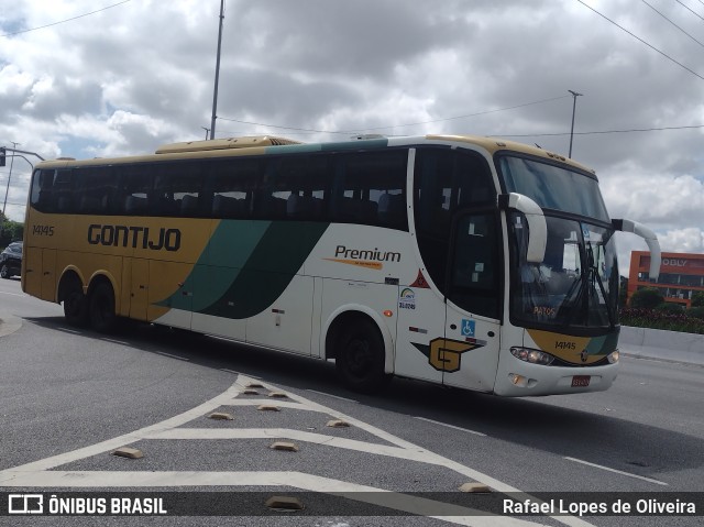 Empresa Gontijo de Transportes 14145 na cidade de São Paulo, São Paulo, Brasil, por Rafael Lopes de Oliveira. ID da foto: 11793017.