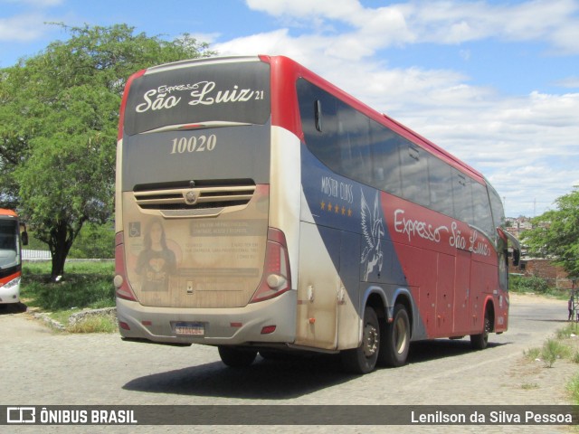 Expresso São Luiz 10020 na cidade de Caruaru, Pernambuco, Brasil, por Lenilson da Silva Pessoa. ID da foto: 11794329.