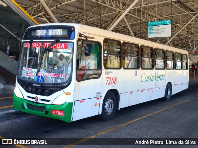 Empresa de Transportes Costa Verde 7208 na cidade de Lauro de Freitas, Bahia, Brasil, por André Pietro  Lima da Silva. Número da foto: #11792559.