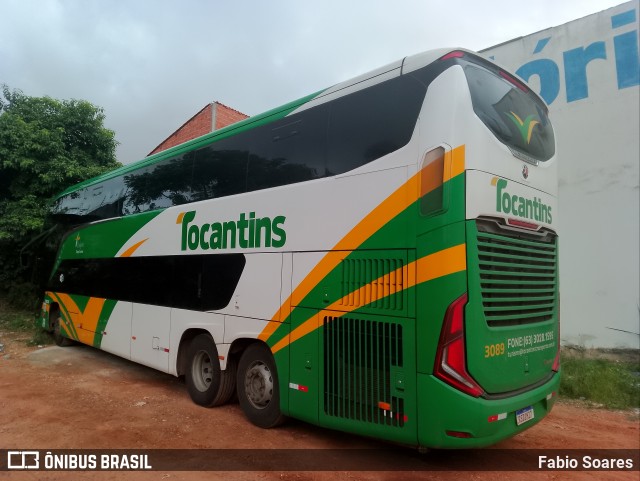 Tocantins Transportes e Turismo 3089 na cidade de Imperatriz, Maranhão, Brasil, por Fabio Soares. Número da foto: #11791881.