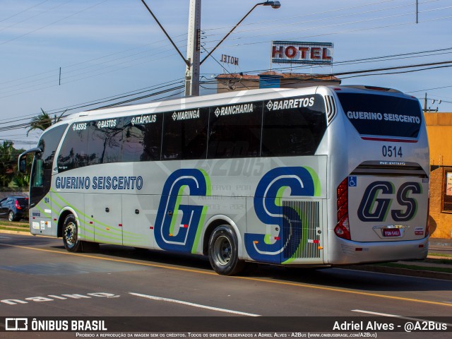 Guerino Seiscento 0514 na cidade de Londrina, Paraná, Brasil, por Adriel Alves - @A2Bus. Número da foto: #11793398.