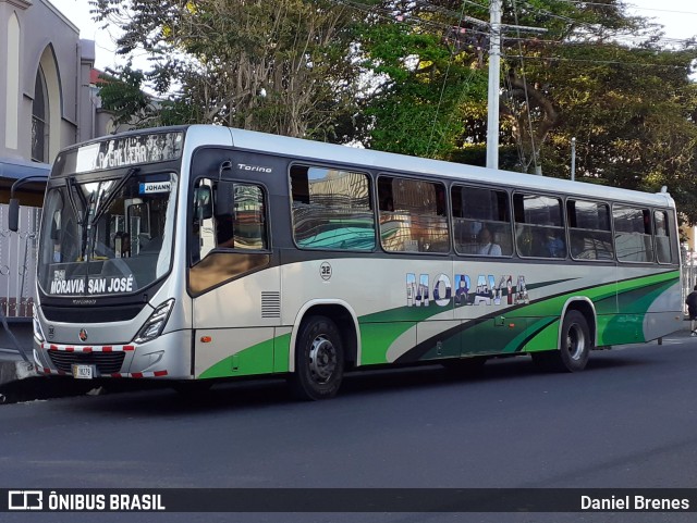 AMSA - Autotransportes Moravia 32 na cidade de San Vicente, Moravia, San José, Costa Rica, por Daniel Brenes. ID da foto: 11791910.